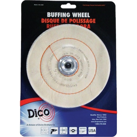 Dico 6 In. x 1/2 In. Buffing Wheel 7000186
